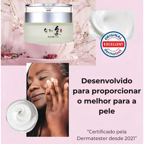 Creme e Sérum Facial Coreano Antienvelhecimento