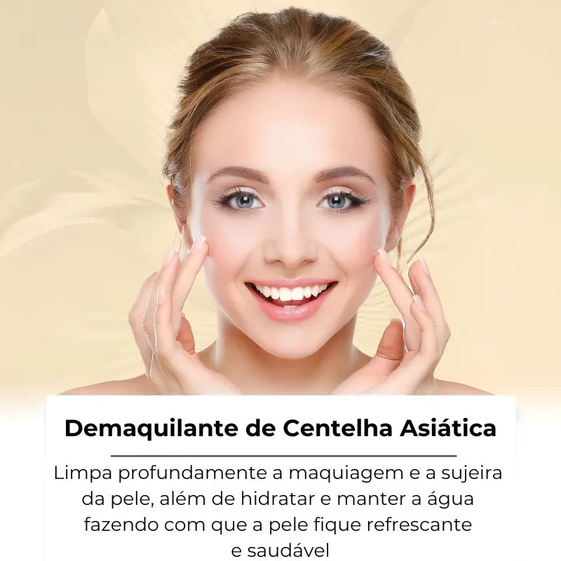 Demaquilante Centella Asiática – Limpeza Suave e Hidratação