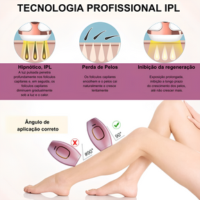 Depilador Laser com Luz Pulsada Tech Max - Brinde Óculos + Lâmina