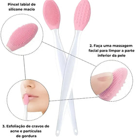 Escova Esfoliante Facial Multifuncional - Remove Cravos e Acnes