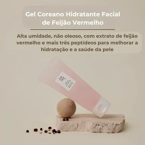 Gel Coreano Hidratante Facial de Feijão Vermelho – Anti Oleosidade e Anti-Idade