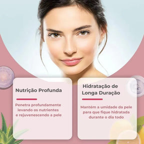 Máscara Facial de Biocolágeno - Hidratação e Clareamento Profundo