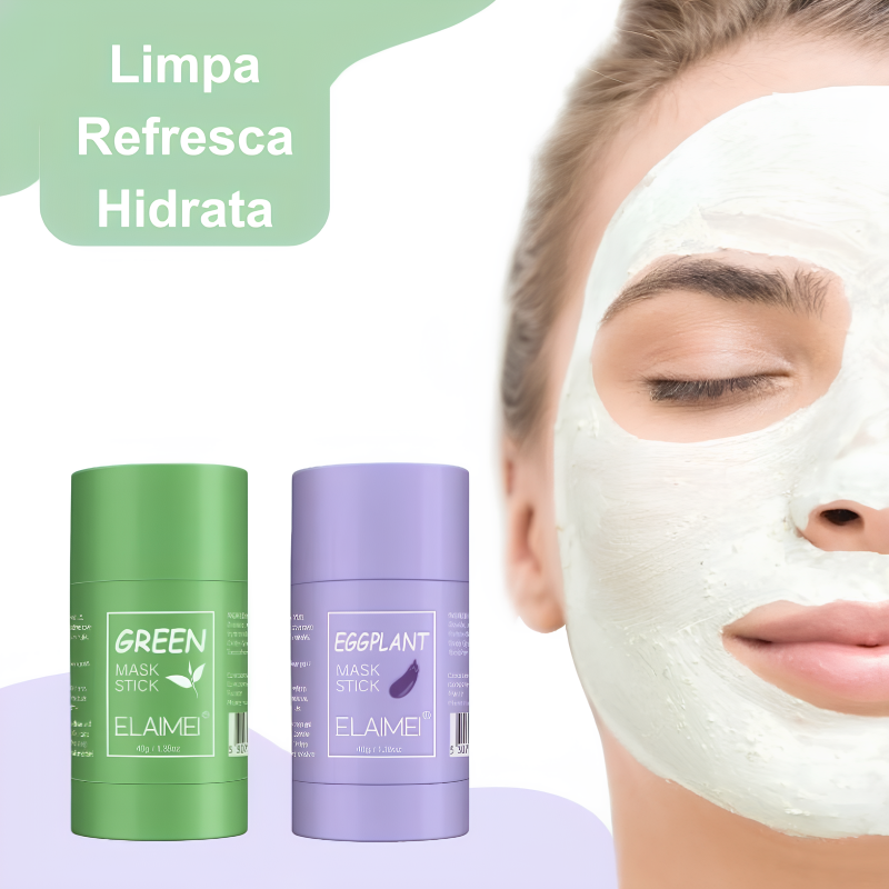 Máscara em Bastão Remove Cravos, Acnes e Fecha os Poros