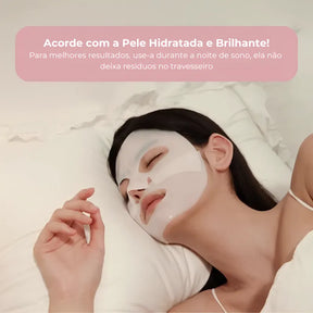 Máscara Facial de Biocolágeno - Hidratação e Clareamento Profundo