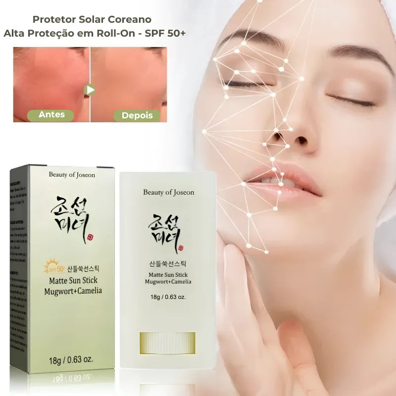 Protetor Solar Coreano de Alta Proteção em Roll-On - SPF 50+