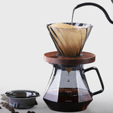 Bule de Café Vidro Borossilicato Coador de Café Hario V60 Lenogue