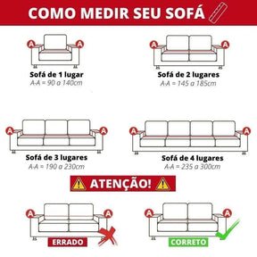 Capas para Sofá com Design Geométrico Lenogue