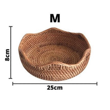 Cesta de Vime em Rattan Feita à Mão Lenogue