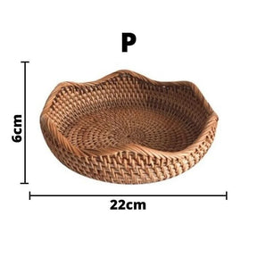 Cesta de Vime em Rattan Feita à Mão Lenogue