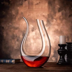 Decanter de Vinho Recipiente de Vidro Cisne Decantador Lenogue