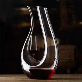 Decanter de Vinho Recipiente de Vidro Cisne Decantador Lenogue