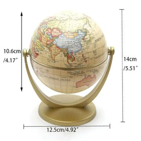 Decoração de Estante Mini Globo Terrestre Retrô Lenogue