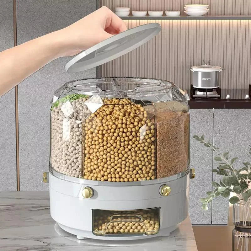 Dispensador Porta Alimentos e Cereais Giratório Lenogue