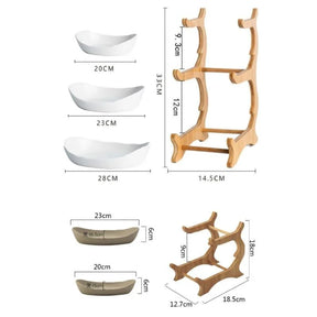 Fruteira de Mesa Cesta de Fruta Bambu Lenogue