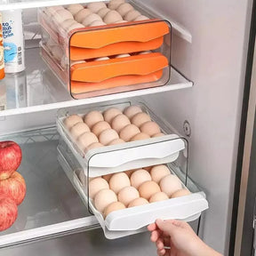 Organizador de Geladeira com Gavetas Porta Ovos Lenogue