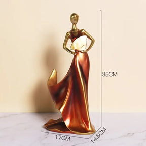 Suporte para Vinho Escultura Feminina Luxuosa em Estilo Moderno Lenogue