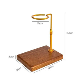 Suporte Porta Filtro de Café Americano Com Base de Madeira Maciça Lenogue