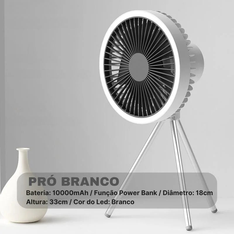 Ventilador de Coluna Portátil Recarregável de Mesa PowerBreeze Lenogue